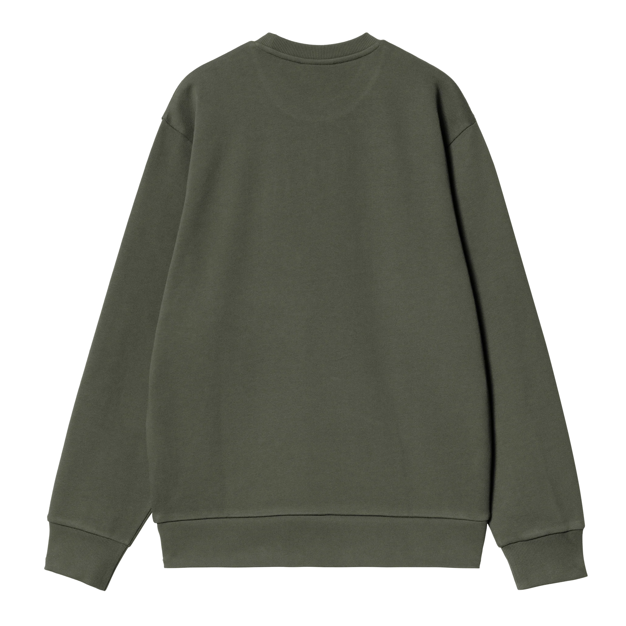 carhartt wip script embroidery sweat opuntia / white carhartt wip script embroidery sweat opuntia / white